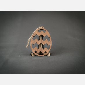 P�ske�g m. stor Zig Zag 80mm | Valn�d