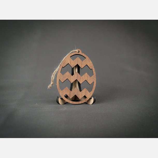 P�ske�g m. stor Zig Zag 80mm | Valn�d