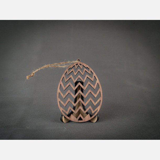 P�ske�g m. lille Zig Zag 80mm | Valn�d