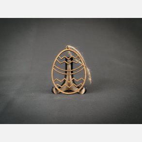 P�ske�g m. zig zag & streger 80mm | Ask