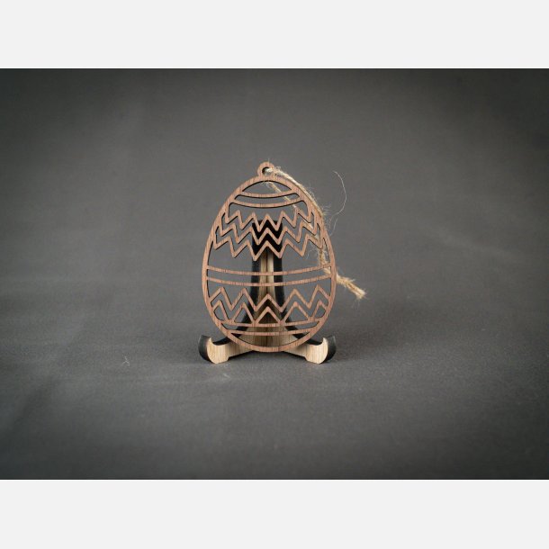 P�ske�g m. zig zag &amp; streger 2 80mm | Valn�d