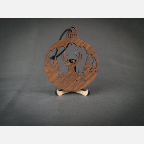 Kugle m. kronhjort & skov