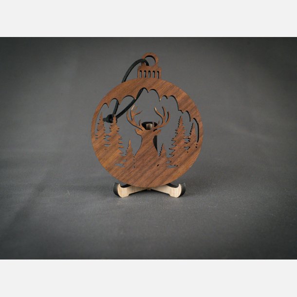 Kugle m. kronhjort &amp; skov