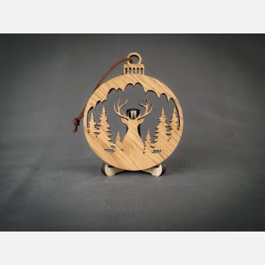 Kugle m. kronhjort & skov