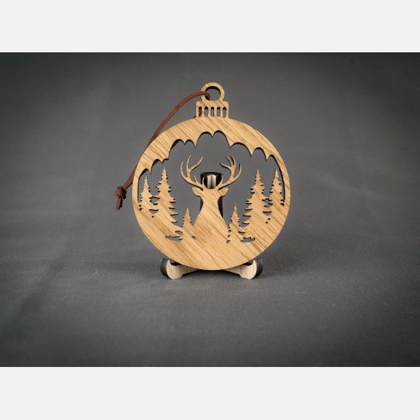 Kugle m. kronhjort &amp; skov